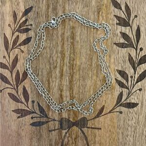 ⭐️ 6 piece Silver Chain Necklace with clusters ⭐️